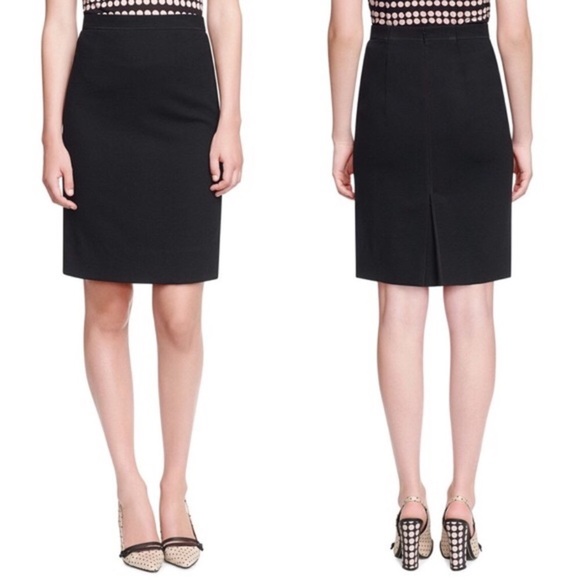 TORY BURCH | Ulisse Wool Crepe Pencil Skirt - Picture 1 of 15